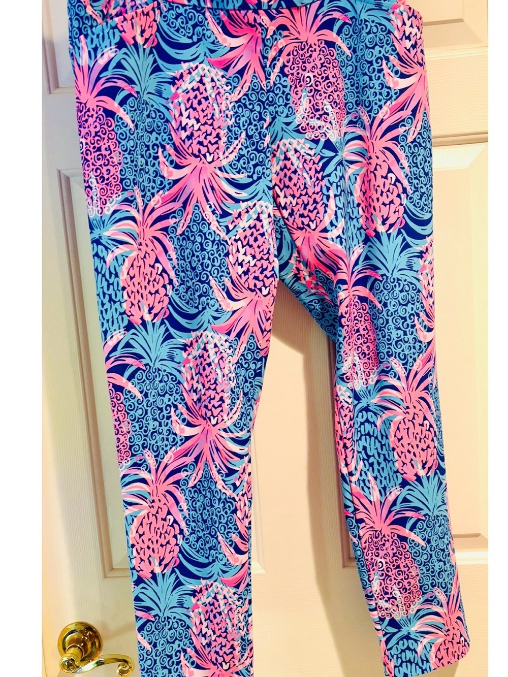 Lilly Pulitzer Corso Pant UPF 50+ Borealis Blue - Tropic Down Low Golf
